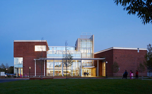 Plainsboro Public Library Entrance